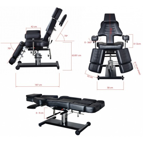 Καρέκλα Δερματοστιξίας-Tattoo Weelko INKY