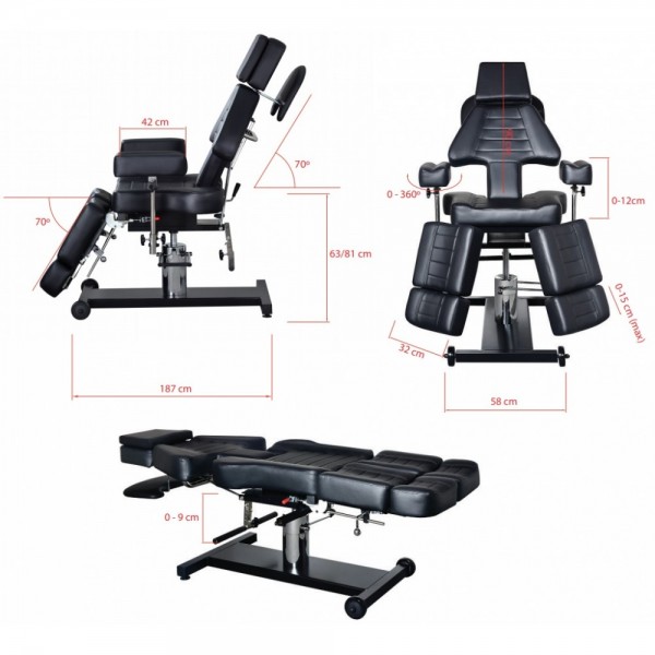 Καρέκλα Δερματοστιξίας-Tattoo Weelko INKY