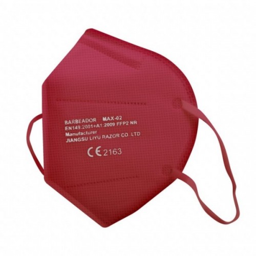 Μάσκα υψηλής προστασίας FFP2 Κόκκινη BARBEADOR MAX-02 20ΤΕΜ