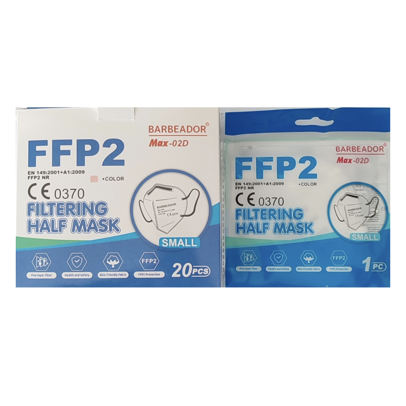 Παιδική μάσκα FFP2 BARBEADOR MAX 02D υψηλής προστασίας Λευκή 20ΤΜΧ