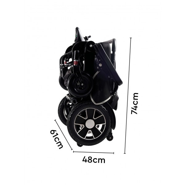 Αναπηρικό Αμαξίδιο Ηλεκτροκίνητο Αλουμίνιου Πτυσσόμενο FELIX 0805762