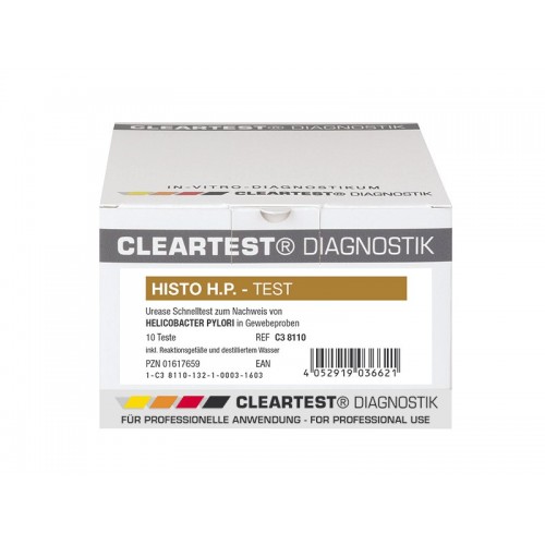 Τεστ ανίχνευσης ελικοβακτηριδίου πυλωρού με την μέθοδο της ουρεάσης 20 τεμάχια Cleartest